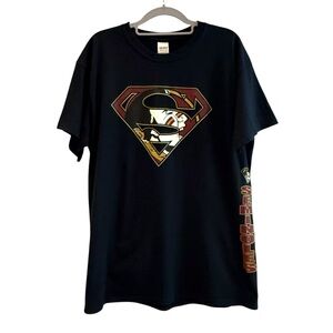 Gildan Florida State FSU Seminoles Superman Superhero‎ T-Shirt Black Size Large